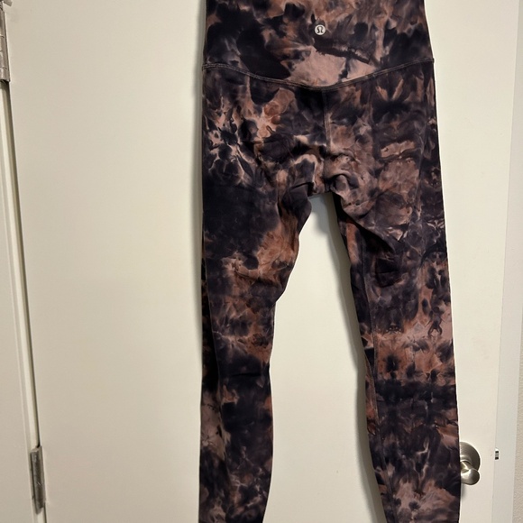 Lululemon Align Pant 25" *Diamond Dye Diamond Dye Graphite Grey Pink Pastel - Picture 3 of 4